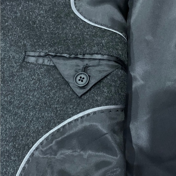 JWN Charcoal Grey Wool Coat Size 46R - Picture 3 of 7